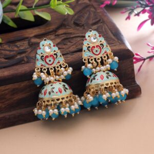 Meenakari Earrings Crafted with Trendy Handmade Ethnic Style